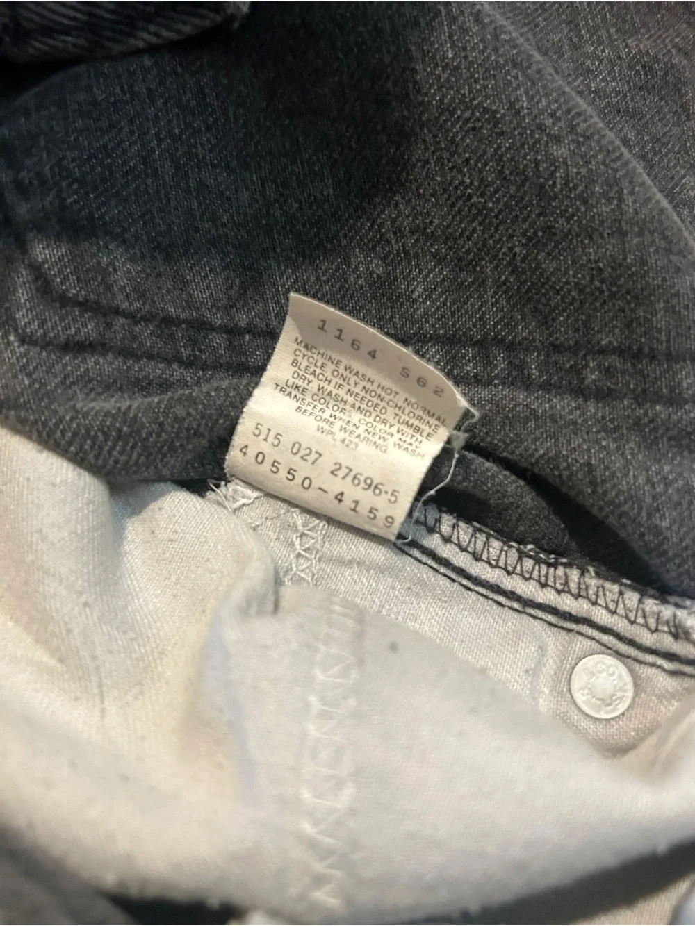 1970s LEVIS Men's Black Denim Jeans - Classic Straight Fit 28” x 32”